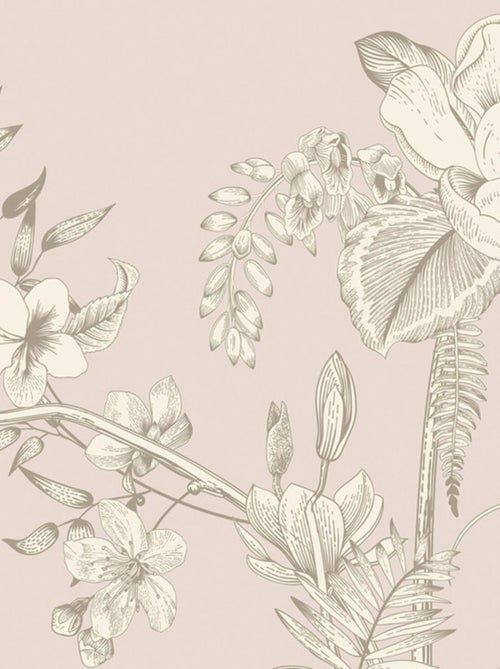 Coussin - fleurs blanches sur fond rose - 45 cm x 45 cm - Kiabi Coussin - fleurs blanches sur fond rose - 45 cm x 45 cm - Kiabi