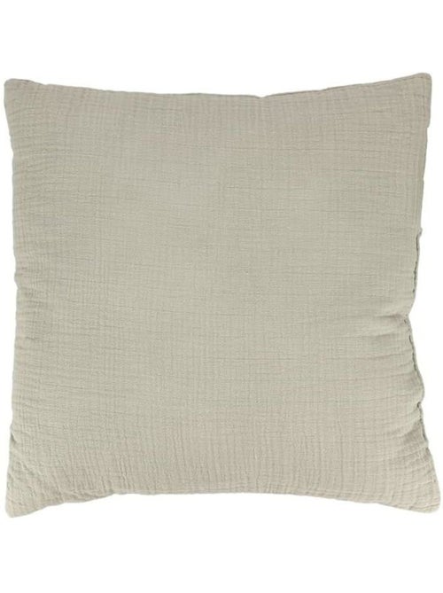 Coussin - gaze de coton - 40x40 cm - beige - décoratif - confortable et respirant - Kiabi Coussin - gaze de coton - 40x40 cm - beige - décoratif - confortable et respirant - Kiabi
