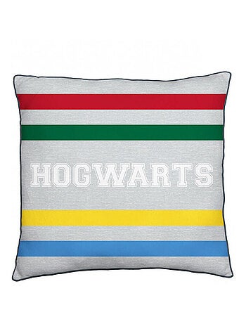 Coussin - Harry Potter, les 4 maisons rouge, vert, jaune, bleu - 40cm x 40cm