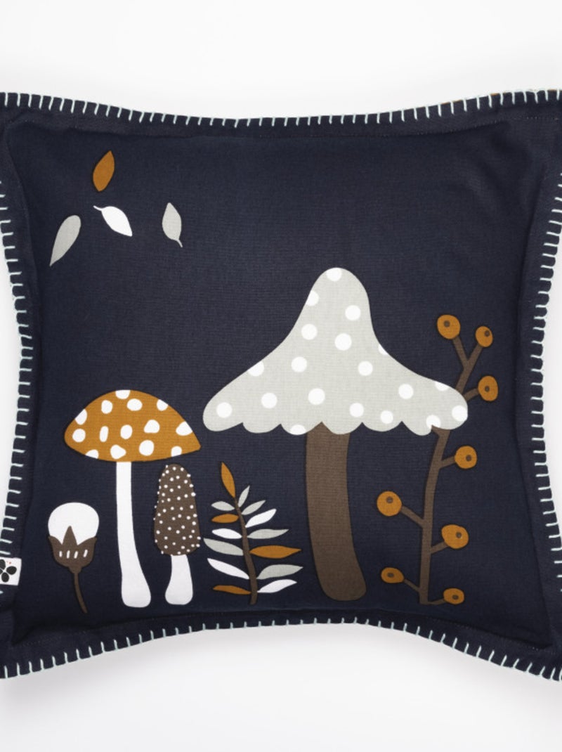 Coussin - L'effet papillon - 100 % Coton 57 Fils/cm² Noir - Kiabi
