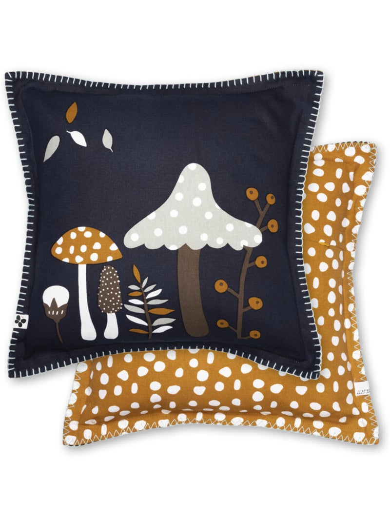 Coussin - L'effet papillon - 100 % Coton 57 Fils/cm² Noir - Kiabi