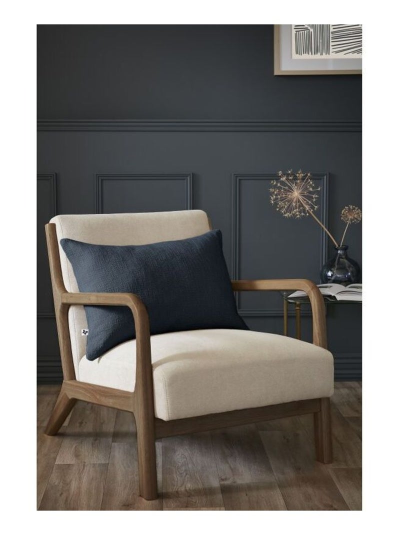 Coussin - L'effet papillon - 100% Coton Bleu nuit - Kiabi