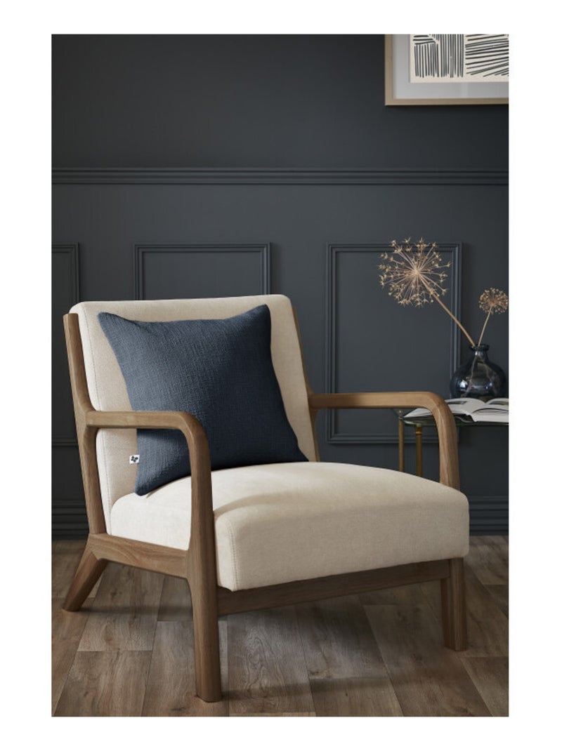 Coussin - L'effet papillon - 100% Coton Bleu nuit - Kiabi