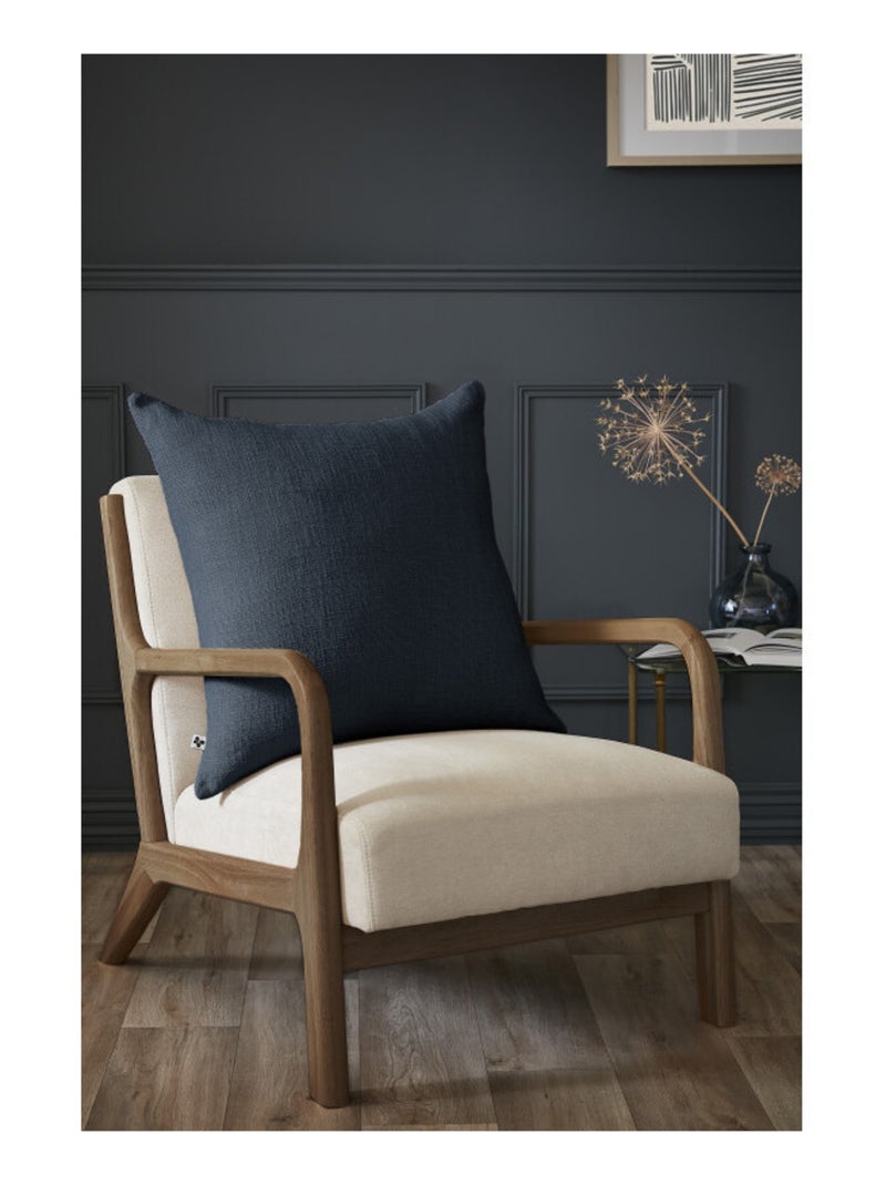 Coussin - L'effet papillon - 100% Coton Bleu nuit - Kiabi