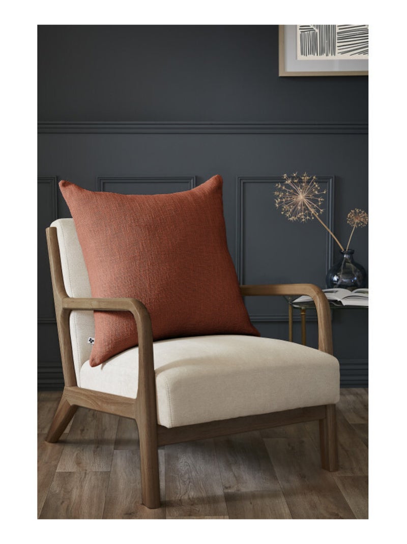 Coussin - L'effet papillon - 100% Coton Terracotta - Kiabi