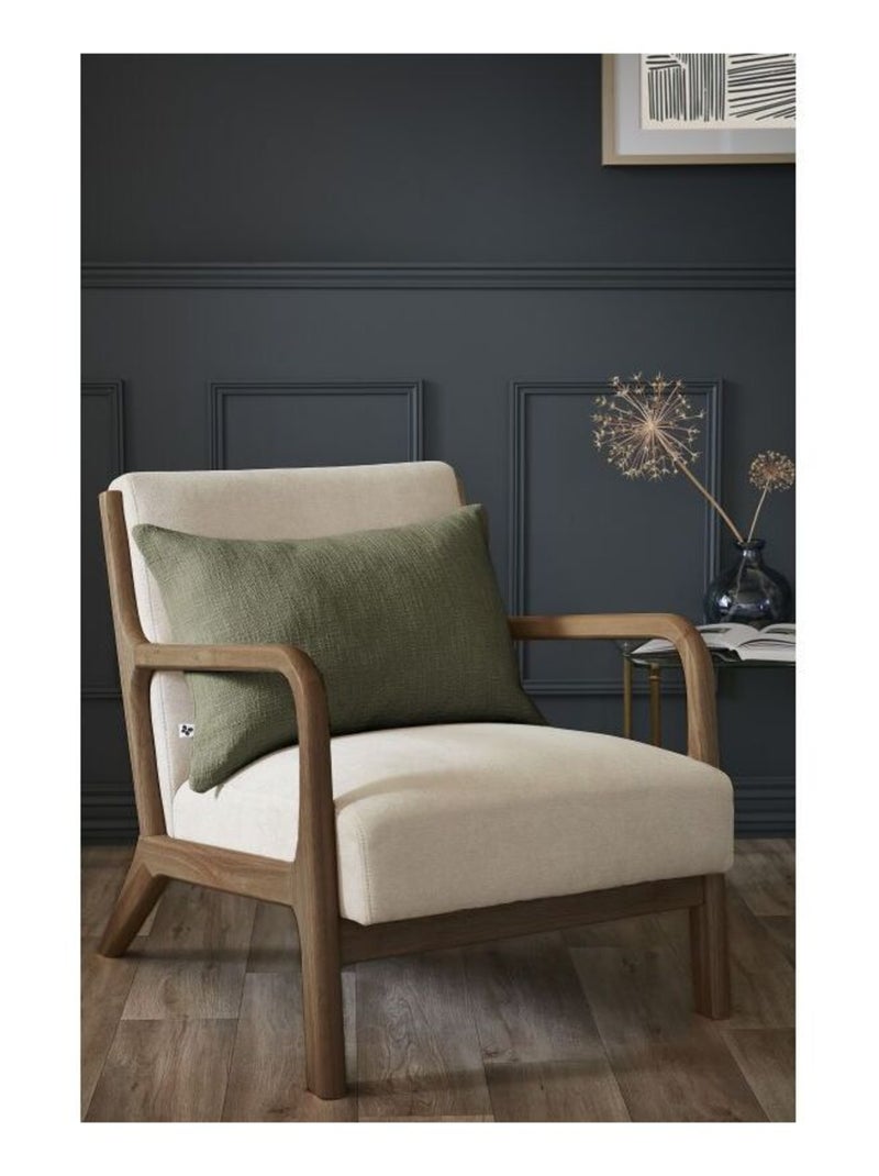 Coussin - L'effet papillon - 100% Coton Vert chèvrefeuille - Kiabi