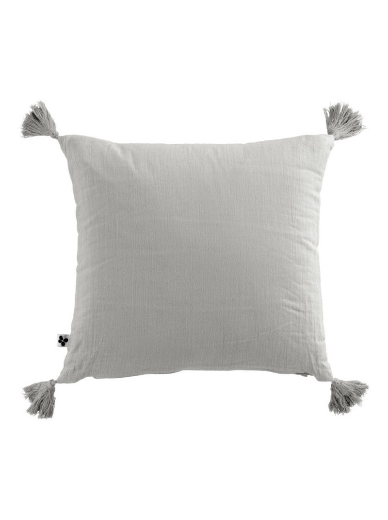 Coussin - L'effet papillon - 100% gaze de coton 125 gr/m² Blanc cassé - Kiabi