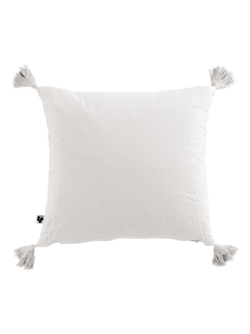 Coussin - L'effet papillon - 100% gaze de coton 125 gr/m² Blanc Perlé - Kiabi