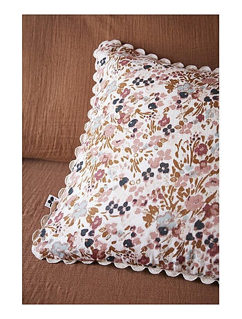 Coussin - L'effet papillon - 100% gaze de coton 125 gr/m²