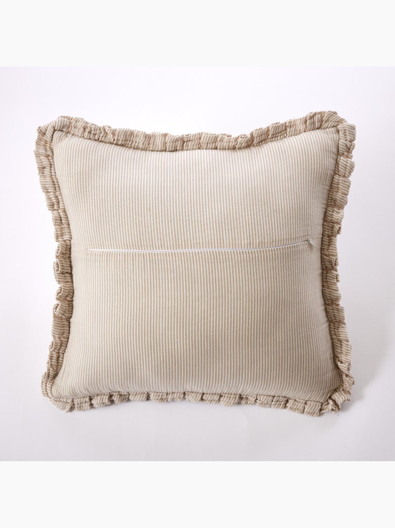 Coussin - L'effet papillon - 100% gaze de coton 125 gr/m² Marron - Kiabi