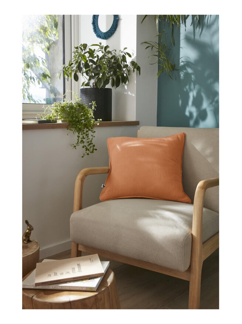 Coussin - L'effet papillon - 100% gaze de coton 125 gr/m² Orange - Kiabi