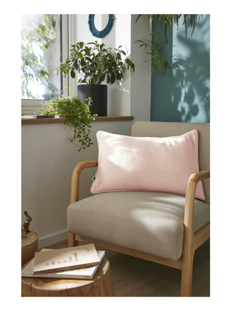 Coussin - L'effet papillon - 100% gaze de coton 125 gr/m² Rose clair - Kiabi