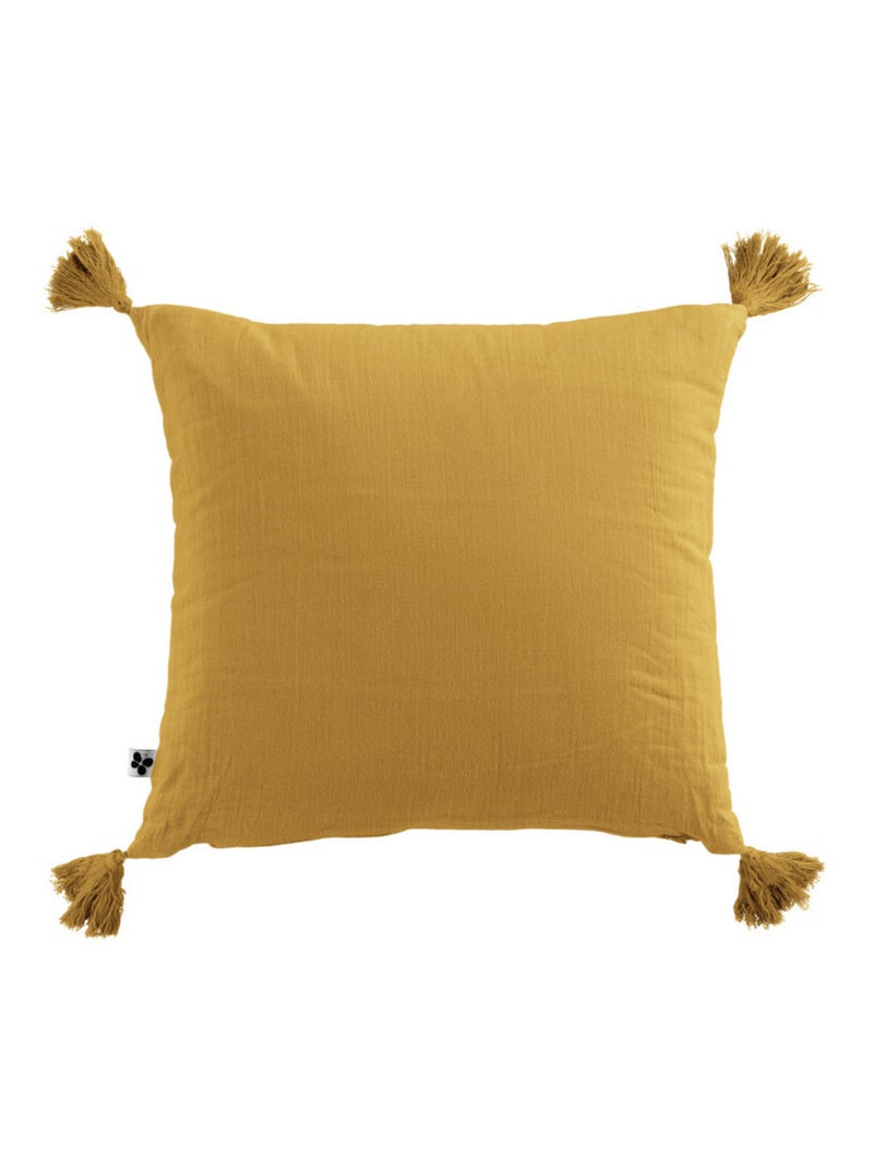 Coussin - L'effet papillon - 100% gaze de coton 125 gr/m² Safran - Kiabi