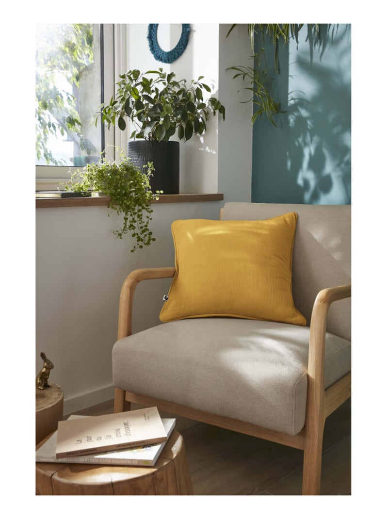 Coussin - L'effet papillon - 100% gaze de coton 125 gr/m² Safran - Kiabi