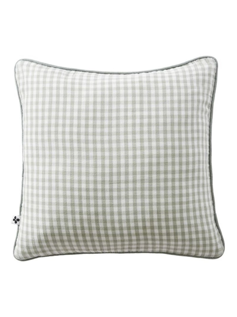 Coussin - L'effet papillon - 100% gaze de coton 125 gr/m² Vert tilleul - Kiabi