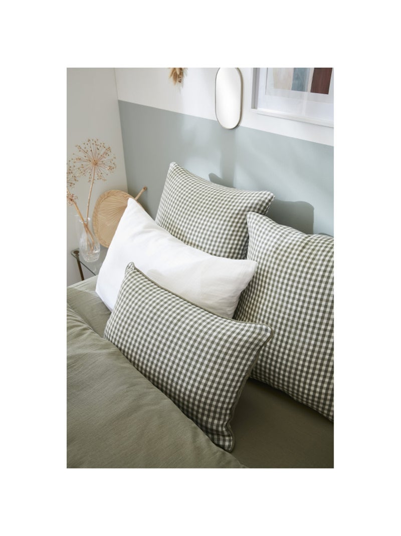 Coussin - L'effet papillon - 100% gaze de coton 125 gr/m² Vert tilleul - Kiabi