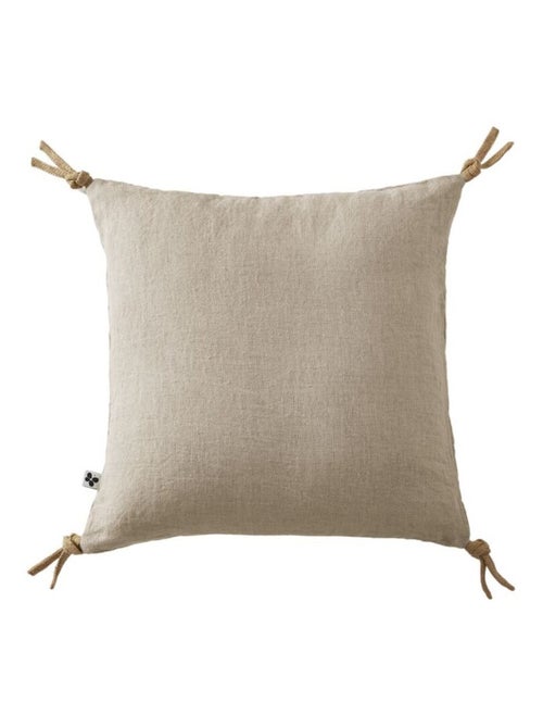 Coussin - L'effet papillon - 100% Lin lavé - Kiabi