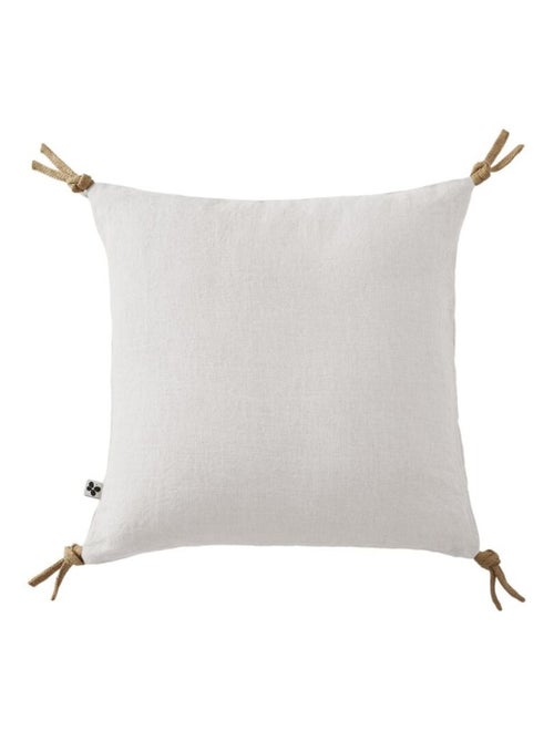 Coussin - L'effet papillon - 100% Lin lavé - Kiabi