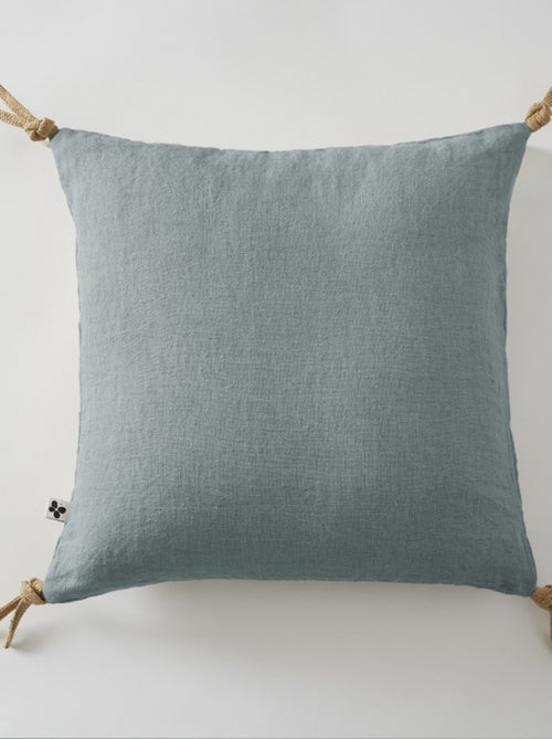 Coussin - L'effet papillon - 100% Lin lavé - Kiabi