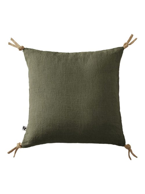 Coussin - L'effet papillon - 100% Lin lavé - Kiabi