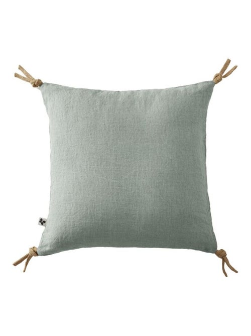 Coussin - L'effet papillon - 100% Lin lavé - Kiabi