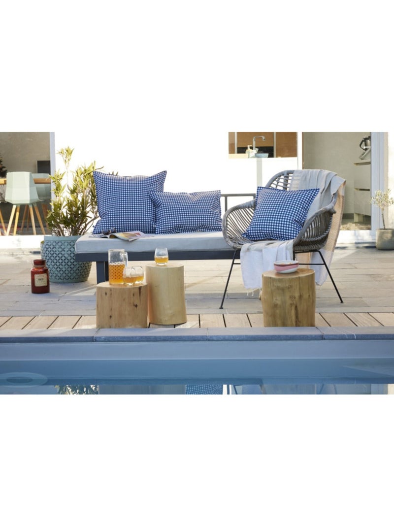 Coussin - L'effet papillon - Coton Bleu nuit - Kiabi