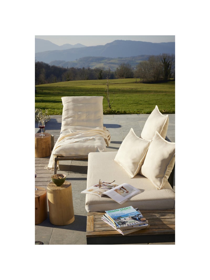 Coussin - L'effet papillon - Coton Ecru - Kiabi