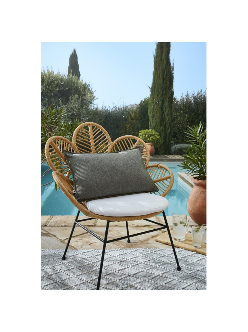 Coussin - L'effet papillon - Coton Gris - Kiabi