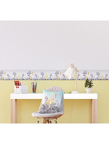 Coussin - ourson, renard, lapin en noir et blanc - 40x40 cm