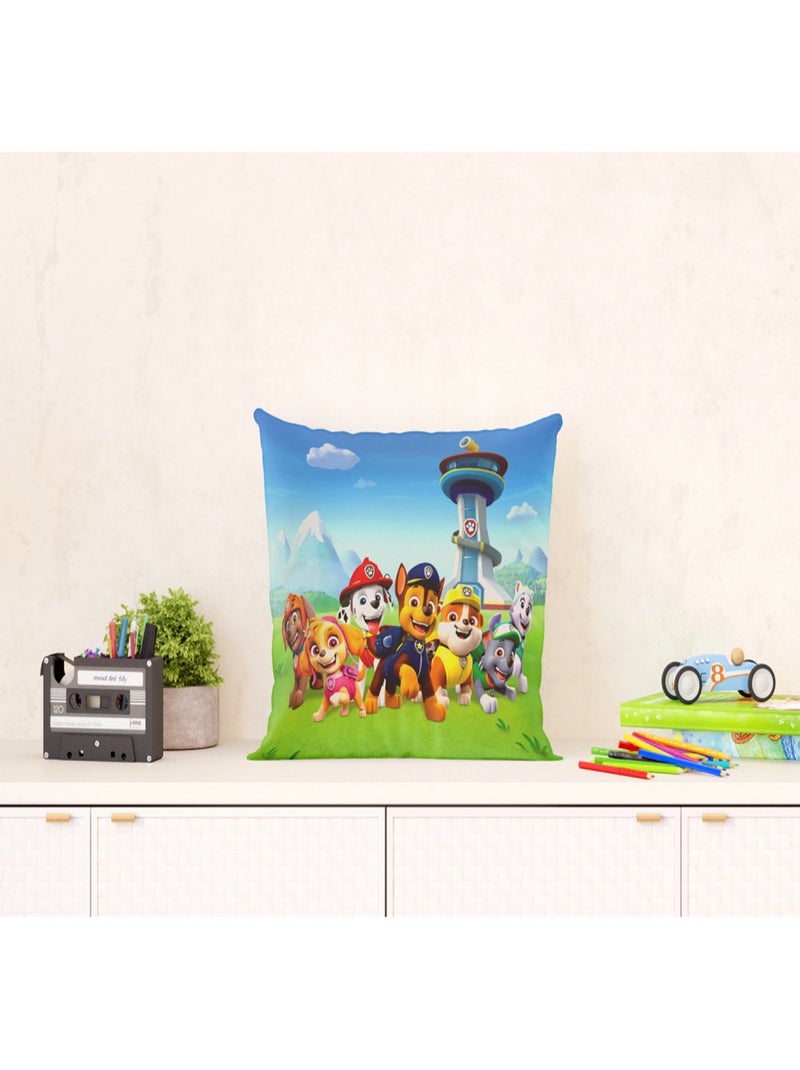 Coussin - Pat' Patrouille courent devant la tour - 40x40 cm Multicolore - Kiabi