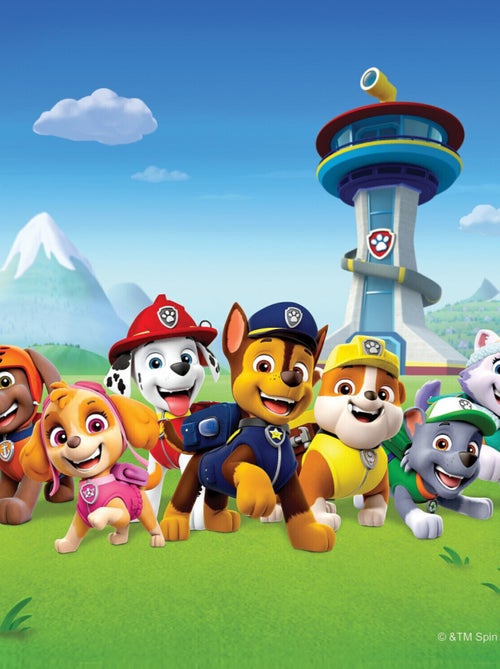 Coussin - Pat' Patrouille courent devant la tour - 40x40 cm - Kiabi