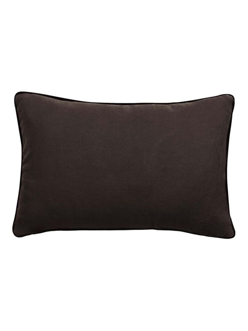 Coussin - Vent du Sud - Lin Marron cappuccino - Kiabi