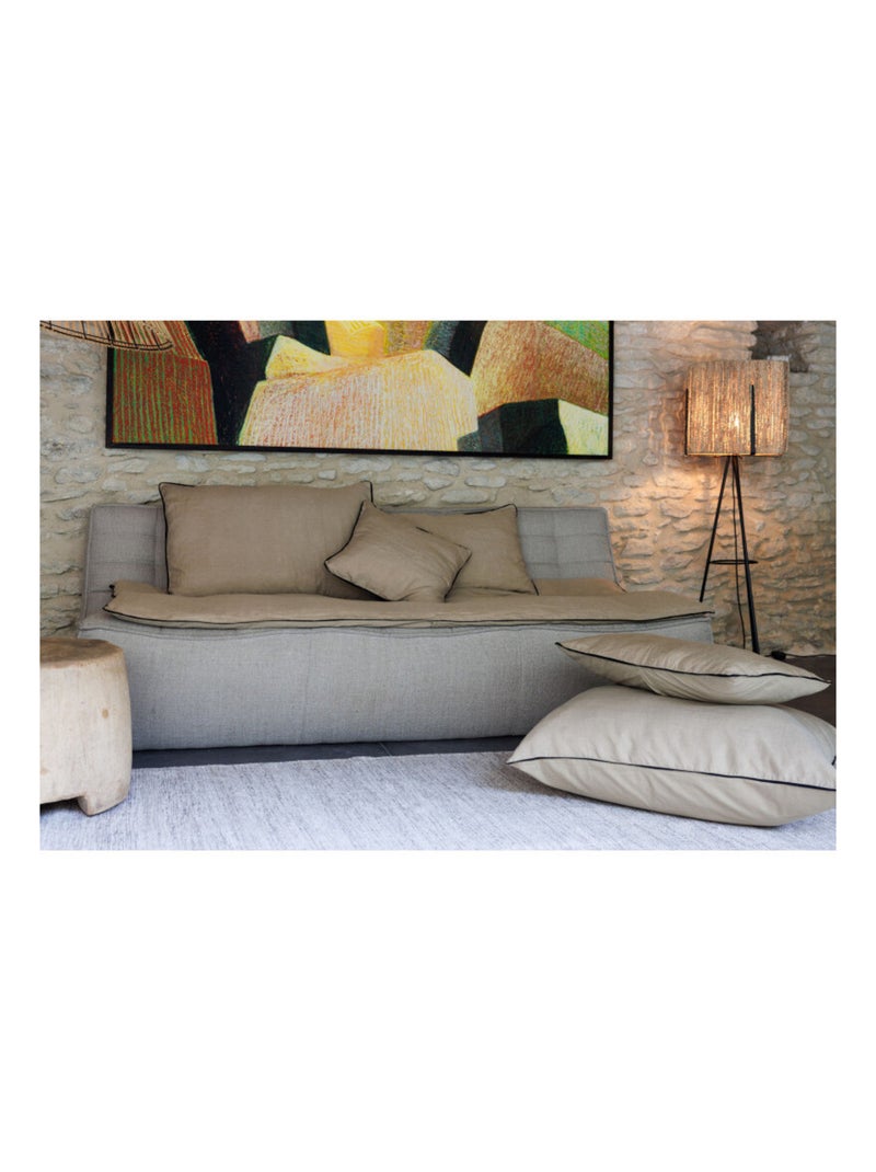 Coussin - Vent du Sud - Lin Marron clair - Kiabi