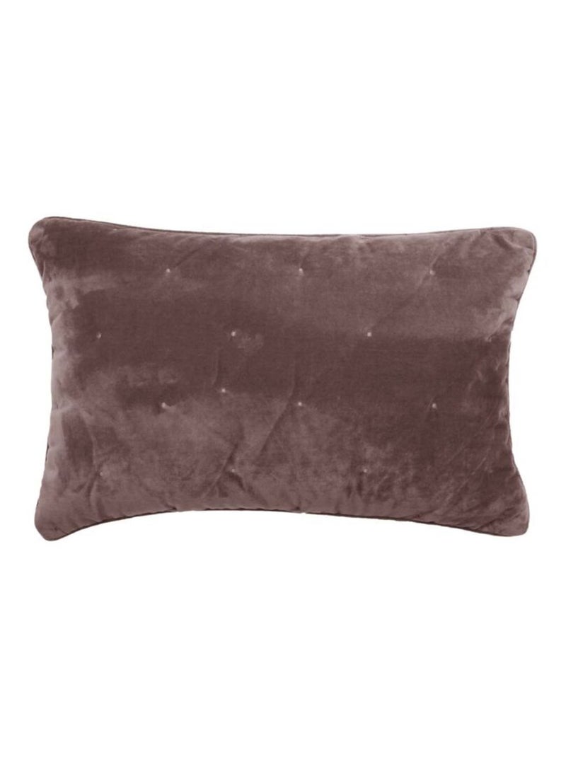 Coussin - Vent du Sud - Velours Marron - Kiabi