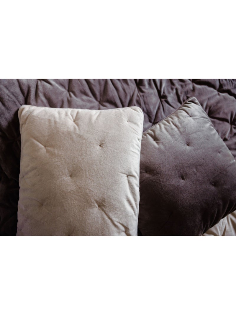 Coussin - Vent du Sud - Velours Rouge pourpre - Kiabi
