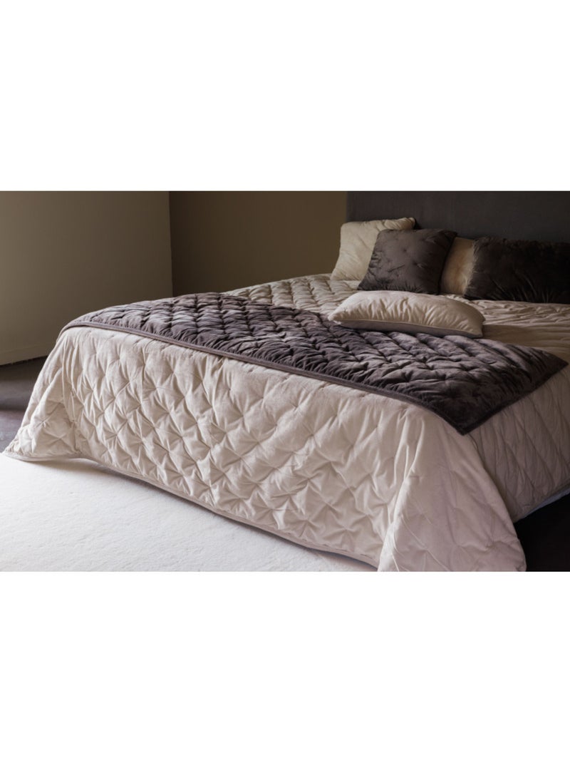 Coussin - Vent du Sud - Velours Rouge pourpre - Kiabi