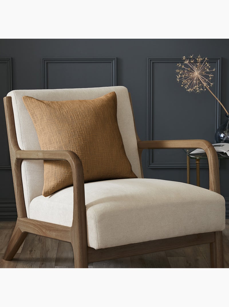 Coussin 100% Coton Camel - Kiabi