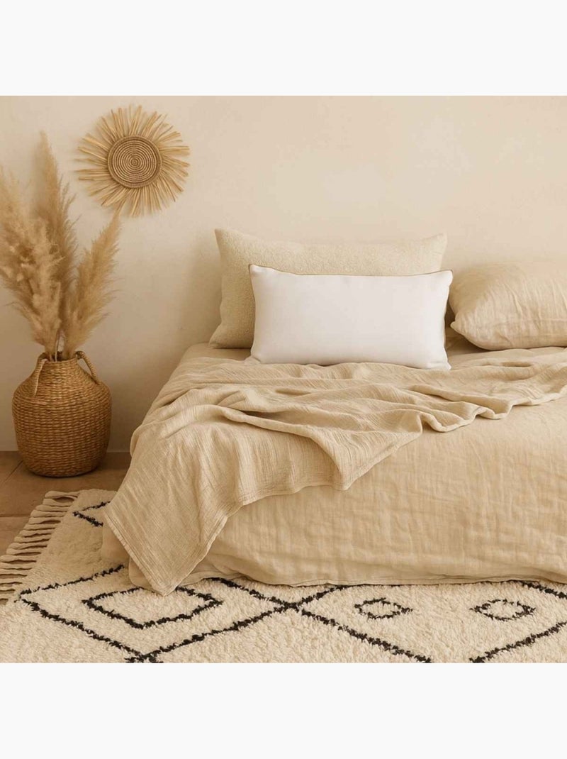 Coussin 30x40cm en tissu Beige - Kiabi
