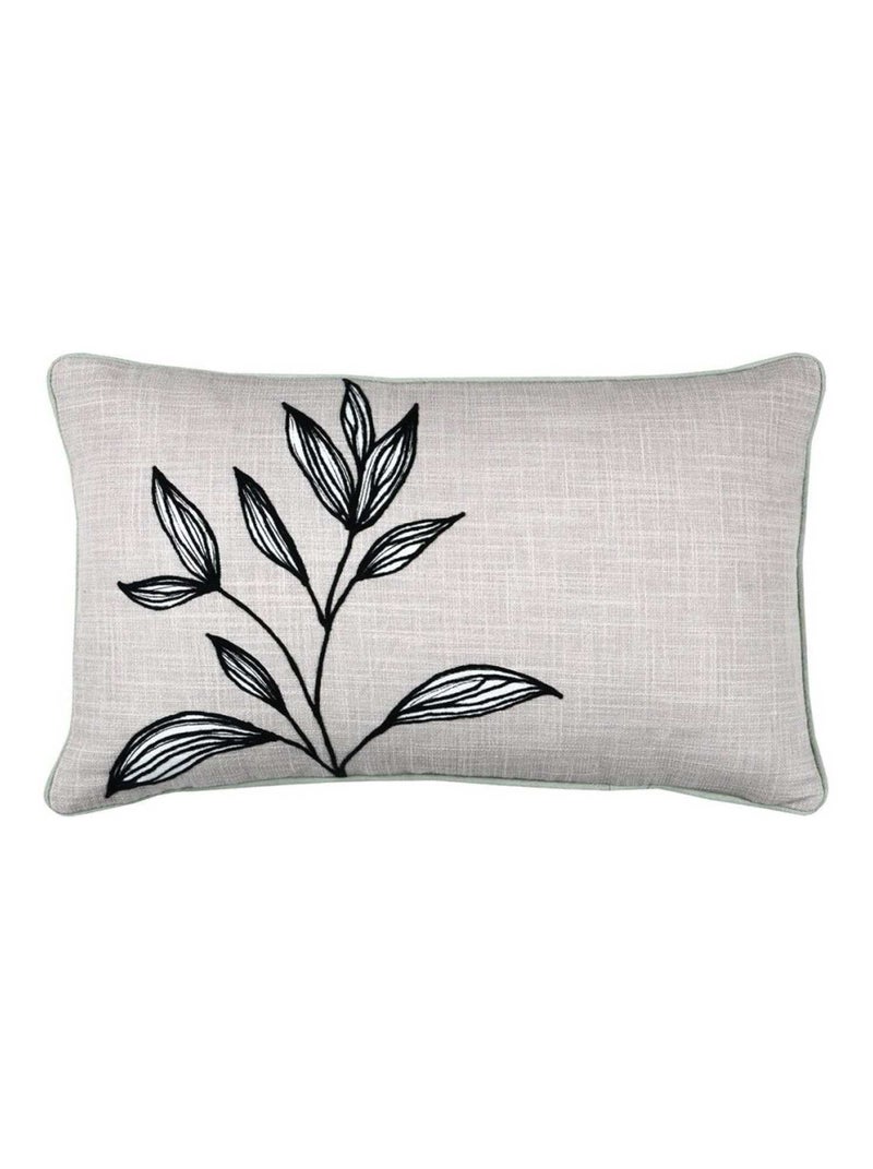 Coussin 30x50 cm Japandi naturel coton Gris - Kiabi