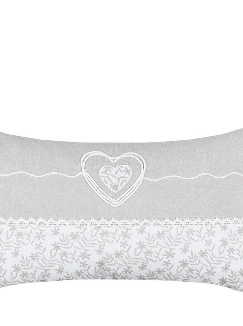 Coussin 30x50 cm Sophie naturel coton Blanc - Kiabi