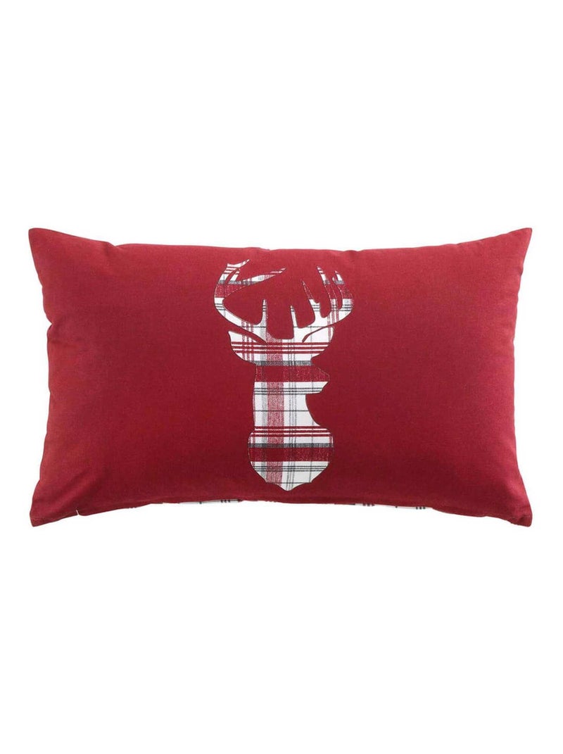 Coussin 30x50 cm Sweet Heart coton Rouge - Kiabi
