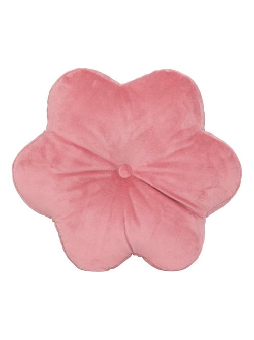 Coussin 38 x 38 cm Fleur rose - Kiabi
