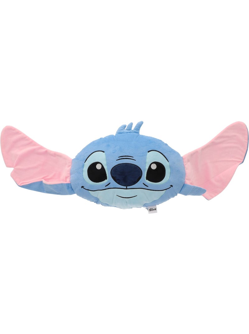 Coussin 3D Disney Stitch joyeux - 100% Polyester Bleu - Kiabi