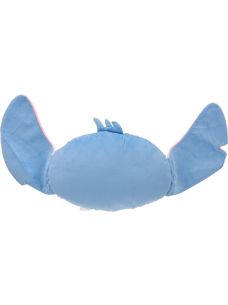 Coussin 3D Disney Stitch joyeux - 100% Polyester Bleu - Kiabi