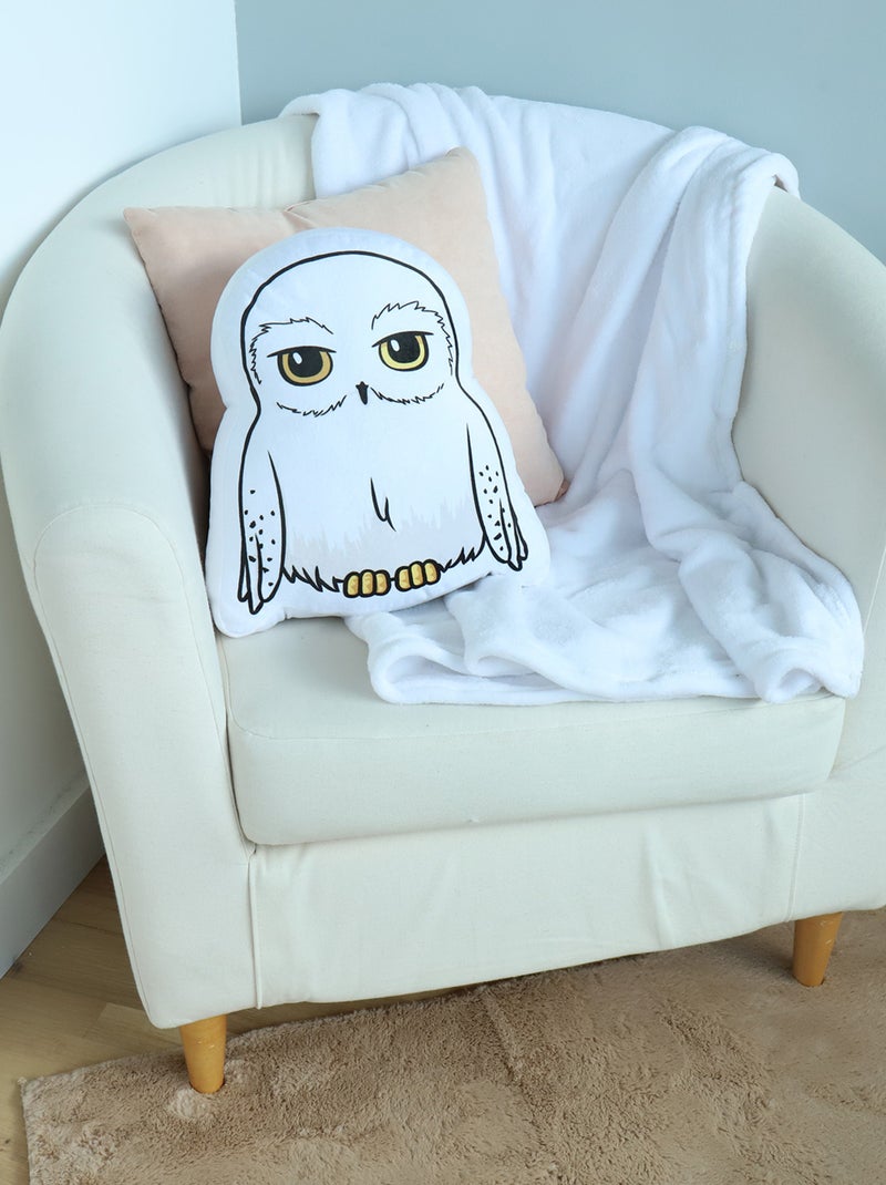 Coussin 3D Harry Potter Hedwige - 100% Polyester Blanc - Kiabi
