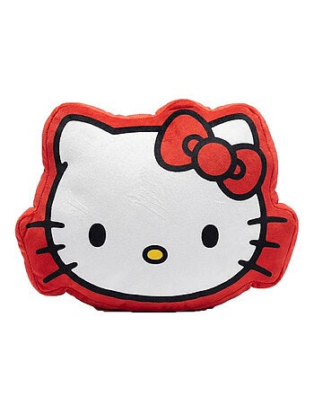 Coussin 3D Hello Kitty nœud - 100% Polyester