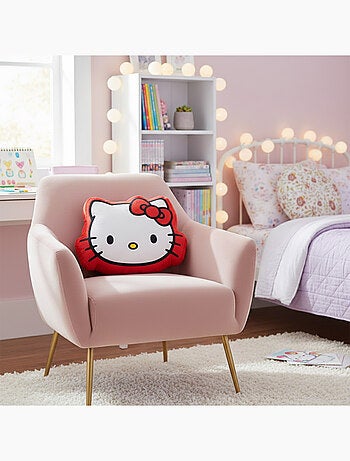 Coussin 3D Hello Kitty nœud - 100% Polyester
