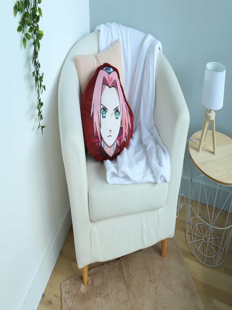 Coussin 3D Naruto Shippuden Sakura Haruno - 100% Polyester Rouge - Kiabi