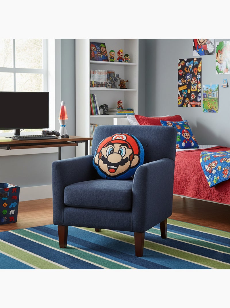 Coussin 3D Nintendo Mario - 100% Polyester Bleu - Kiabi