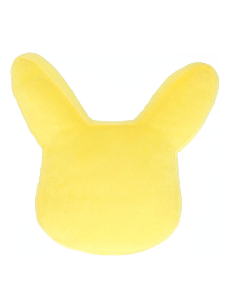 Coussin 3D Pikachu smile Pokémon - 100% Polyester Jaune - Kiabi
